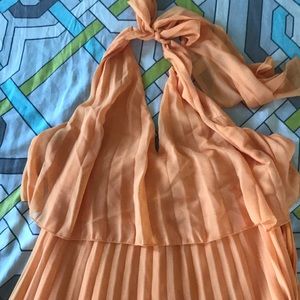 ASOS Orange Halter Dress NWT